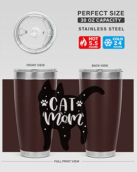 Cat Mom Style 86#- cat- Tumbler