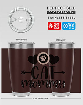 Cat Mommy Style 87#- cat- Tumbler
