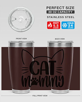 Cat Mommy Style 88#- cat- Tumbler