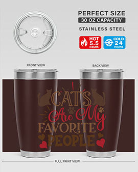 Cats Are My Favorite People Style 8#- cat- Tumbler