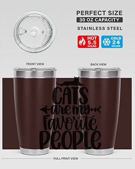 Cats Are My Favorite People Style 90#- cat- Tumbler
