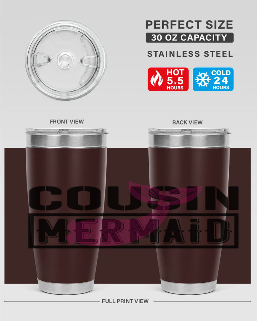 Cousin mermaid 87#- mermaid- Tumbler