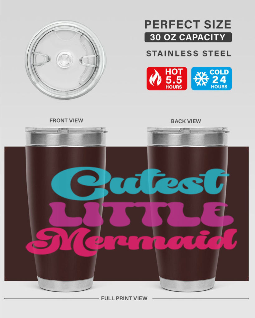 Cutest Little Mermaid 90#- mermaid- Tumbler