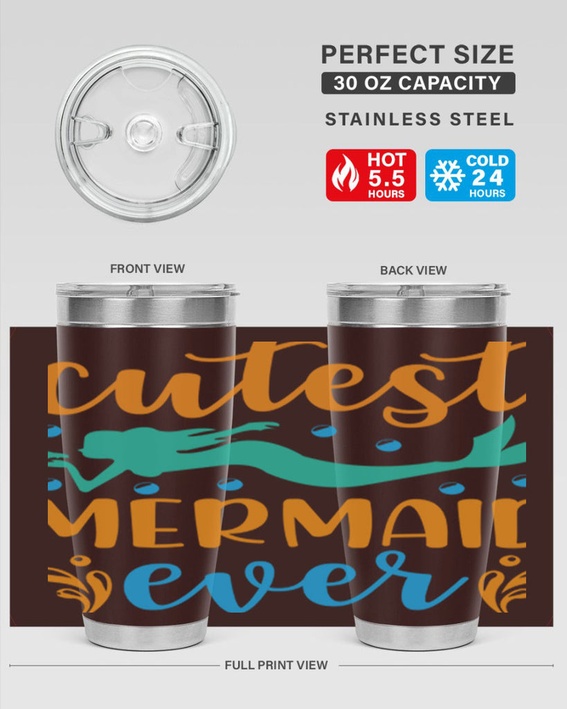 Cutest Mermaid Ever Design 102#- mermaid- Tumbler