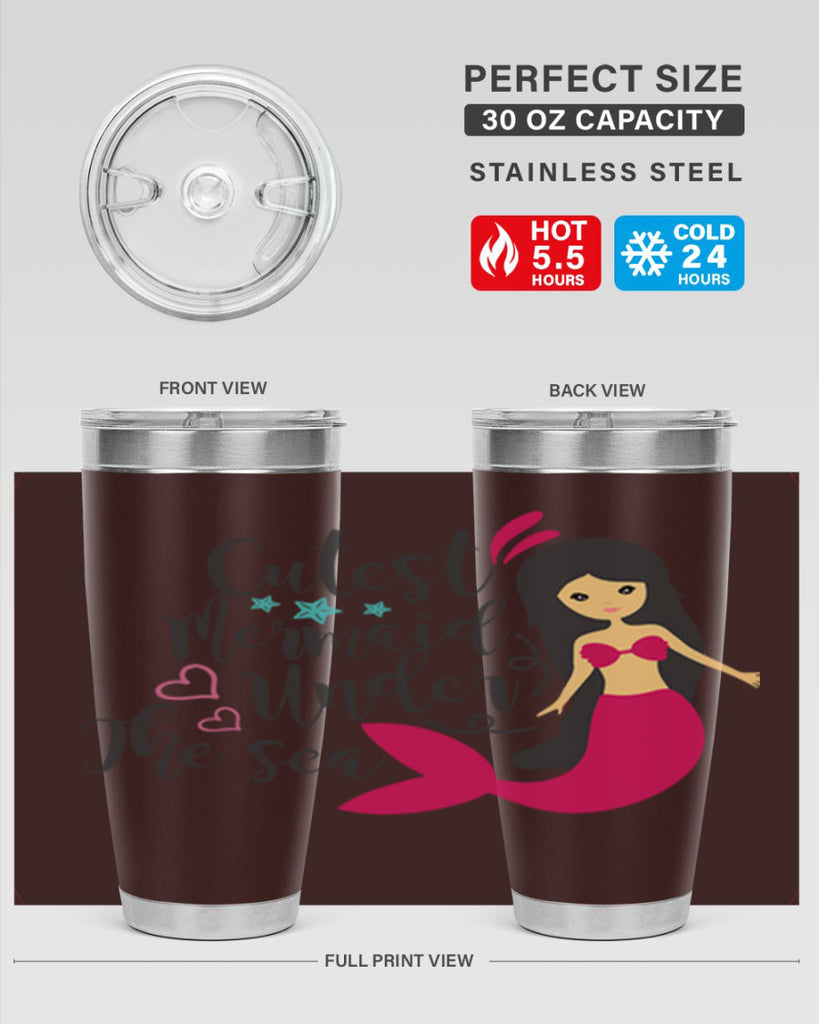Cutest Mermaid under the sea 95#- mermaid- Tumbler
