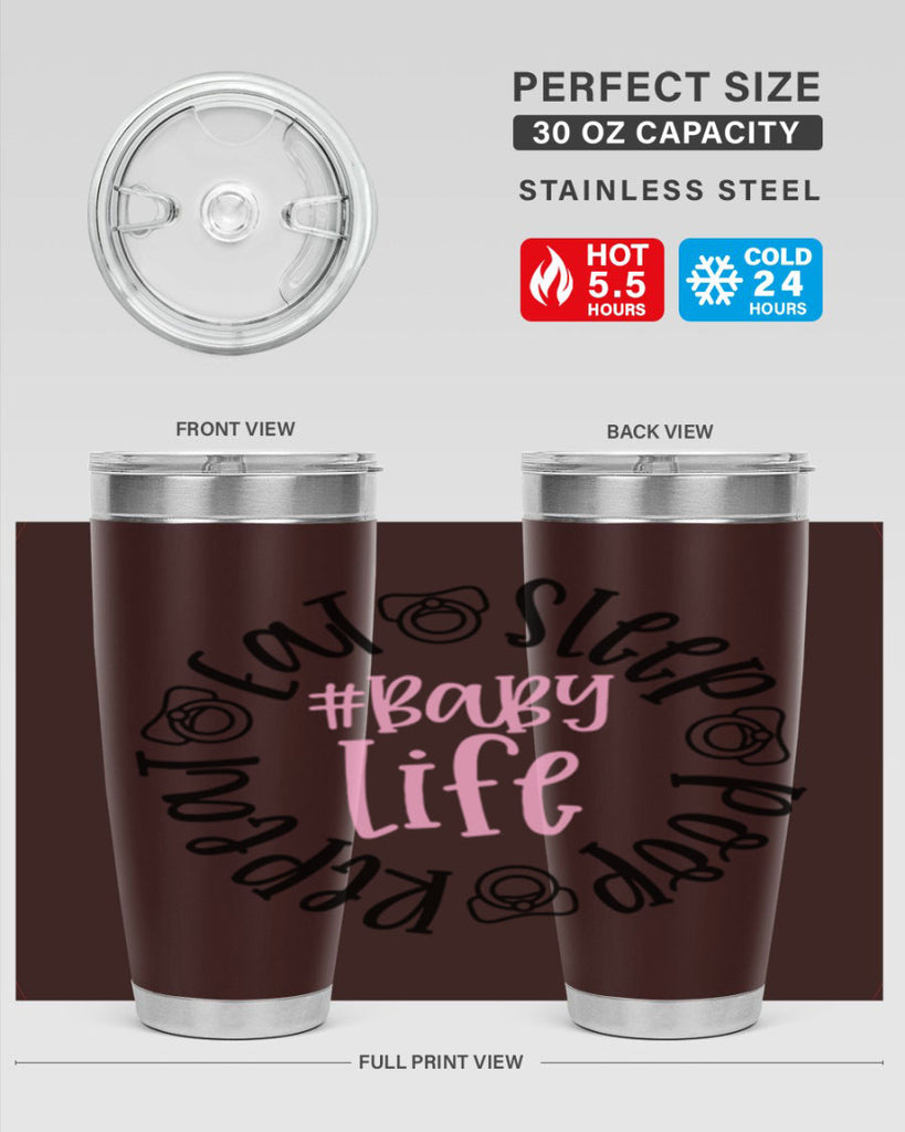 Eat Sleep Poop Repeat BabyLife Style 97#- baby- tumbler