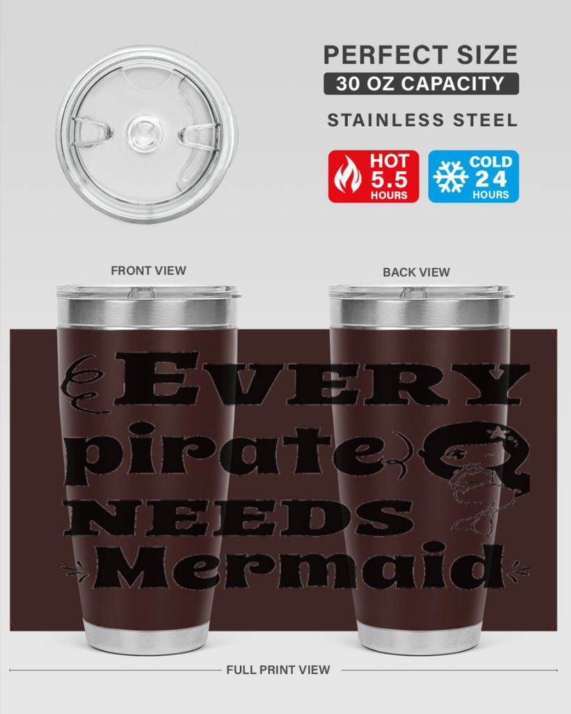 Every pirate needs Mermaid 163#- mermaid- Tumbler