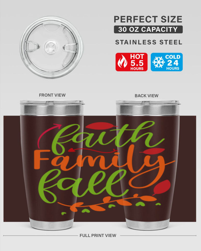 Faith Family Fall 82#- fall- Tumbler