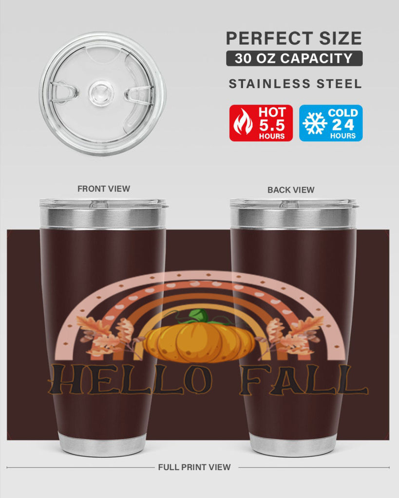Fall Boho Rainbow 91#- fall- Tumbler