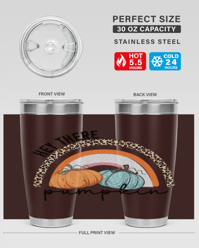 Fall Hey There Pumpkin 103#- fall- Tumbler