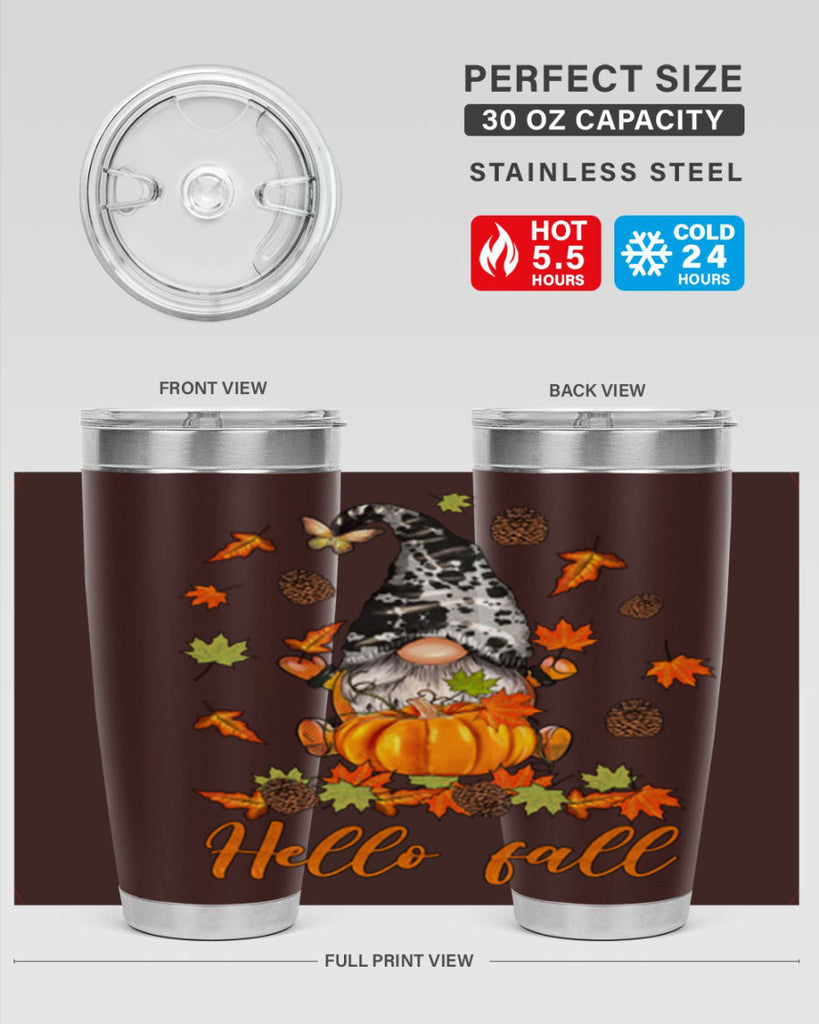 FallGnomeHelloAutumn 150#- fall- Tumbler