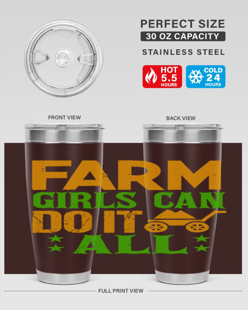 Farm girls can do it all 13#- farming and gardening- Tumbler