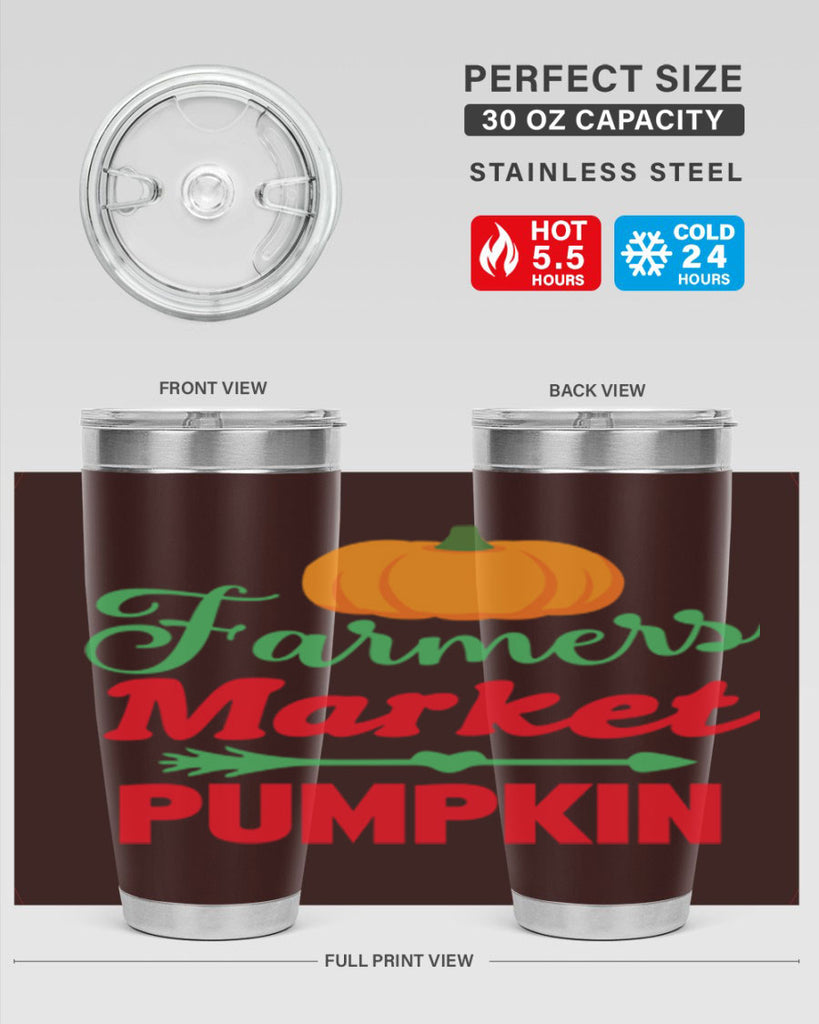 FarmersMarketPumpkin 180#- fall- Tumbler