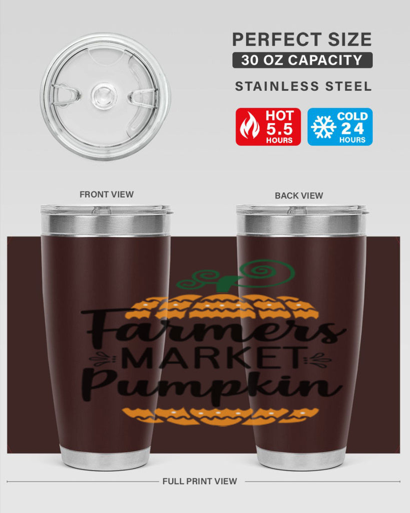 Farmersmarketpumpkin 179#- fall- Tumbler