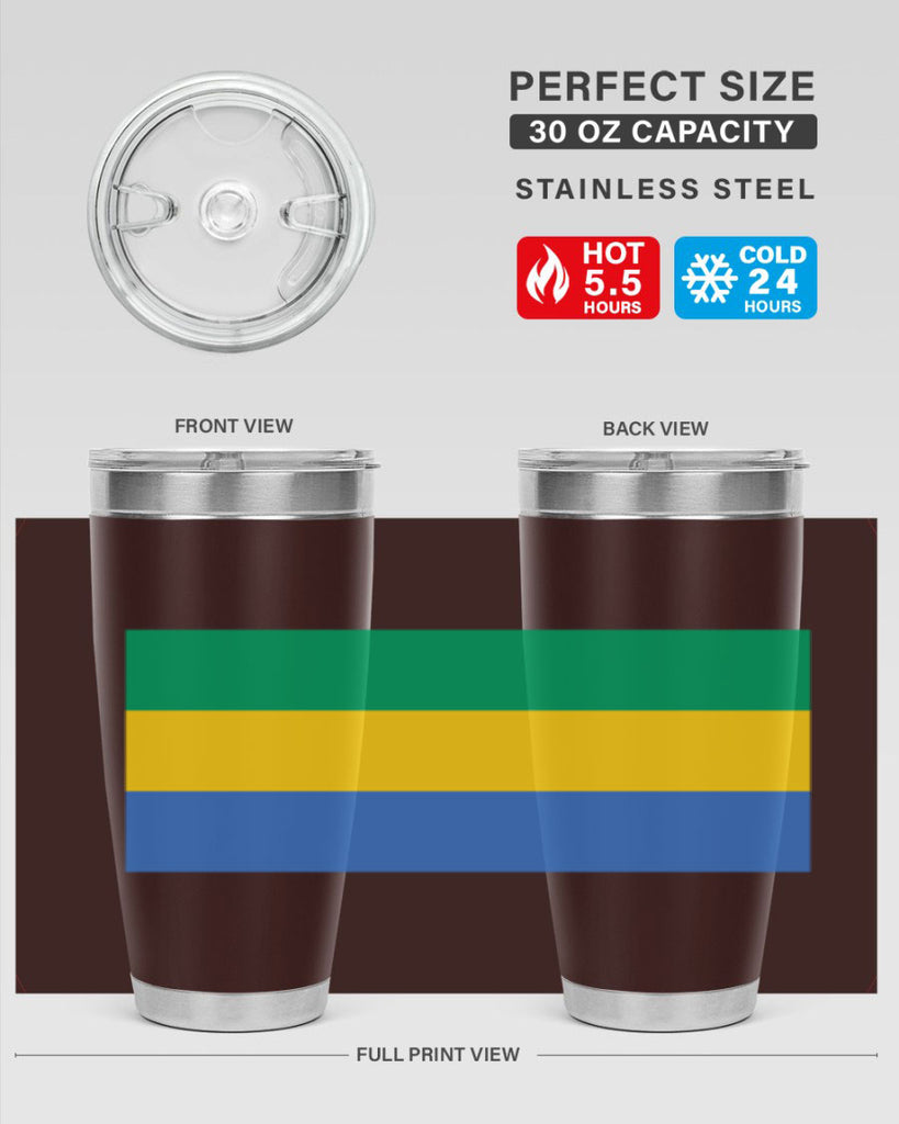 Gabon 136#- world flags- Tumbler