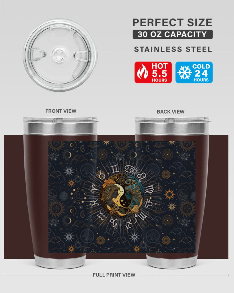 Gemini Straight 219#- zodiac- Tumbler