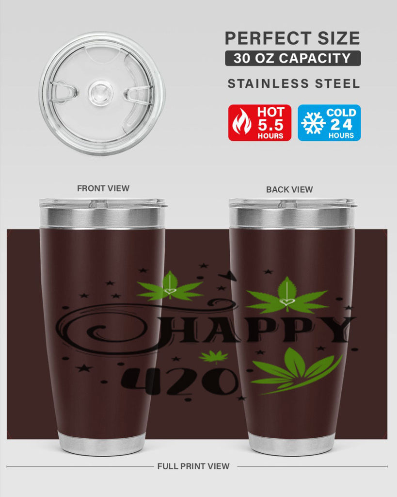 Happy 420 101#- marijuana- Tumbler