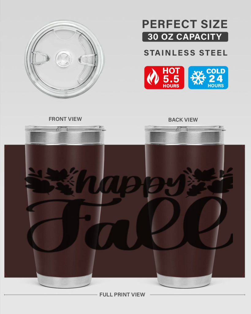 Happy Fall 489#- fall- Tumbler