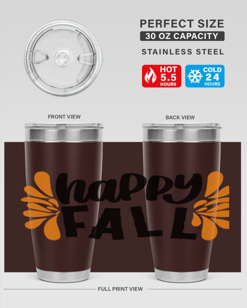 Happy Fall 491#- fall- Tumbler