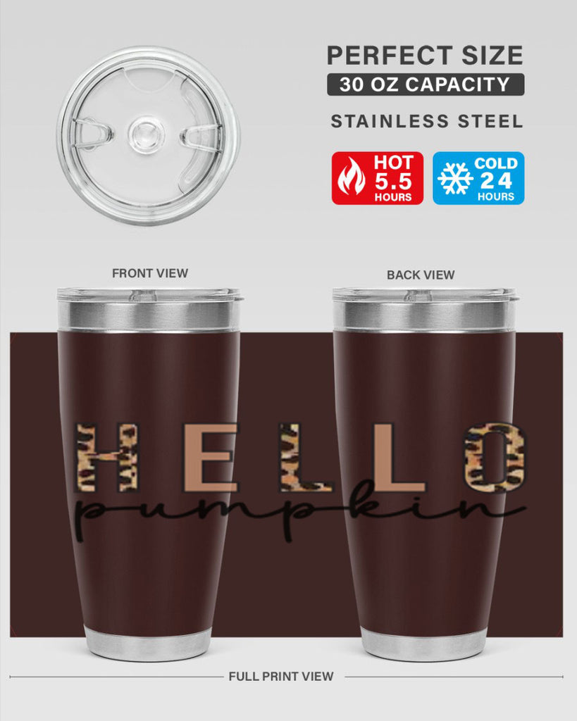 Hello Pumpkin Fall 291#- fall- Tumbler