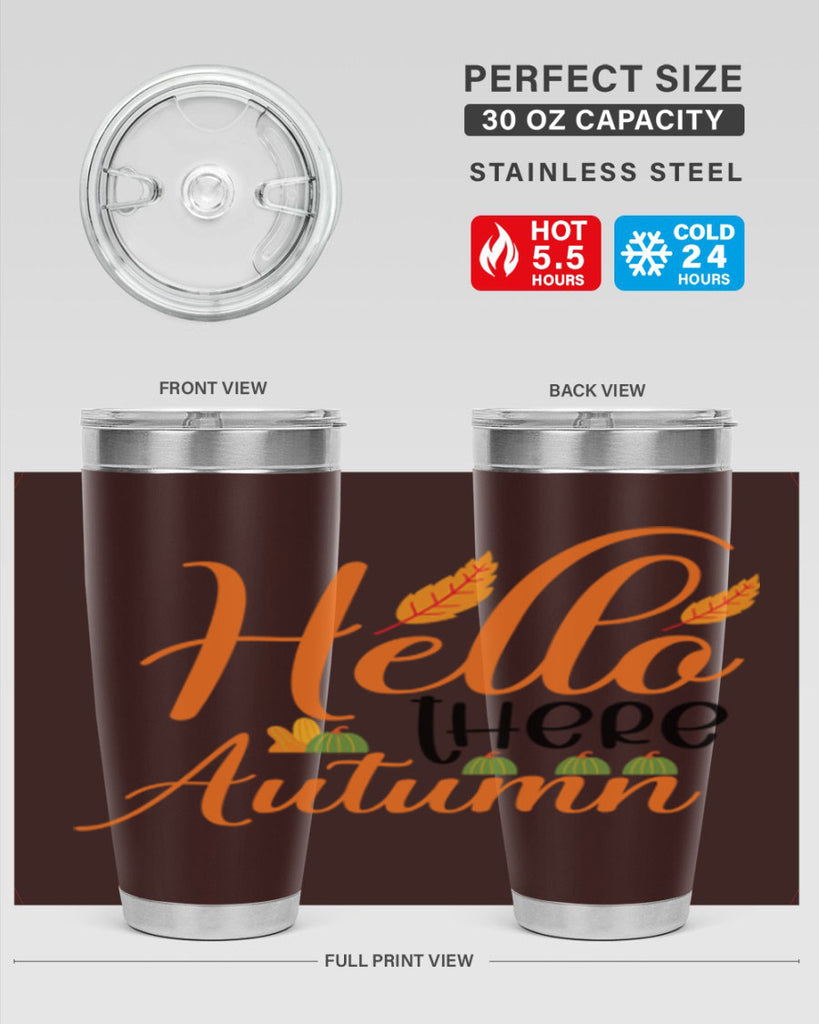 Hello There Autumn 297#- fall- Tumbler