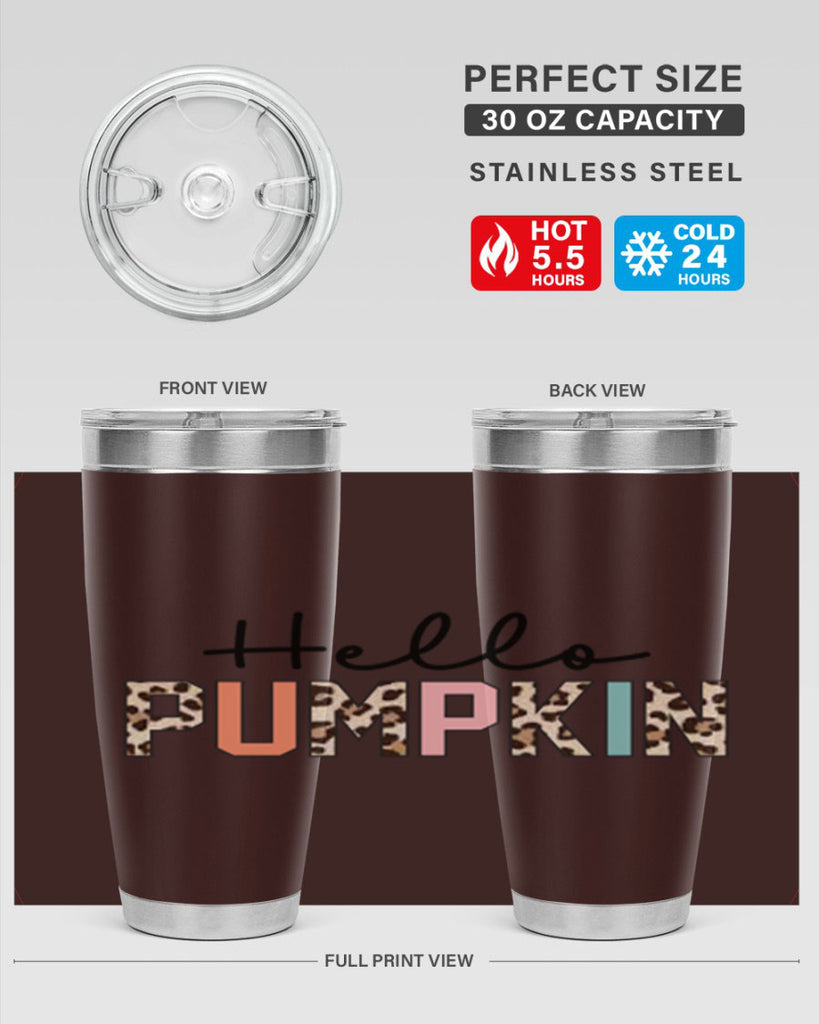 Hello pumpkin 289#- fall- Tumbler