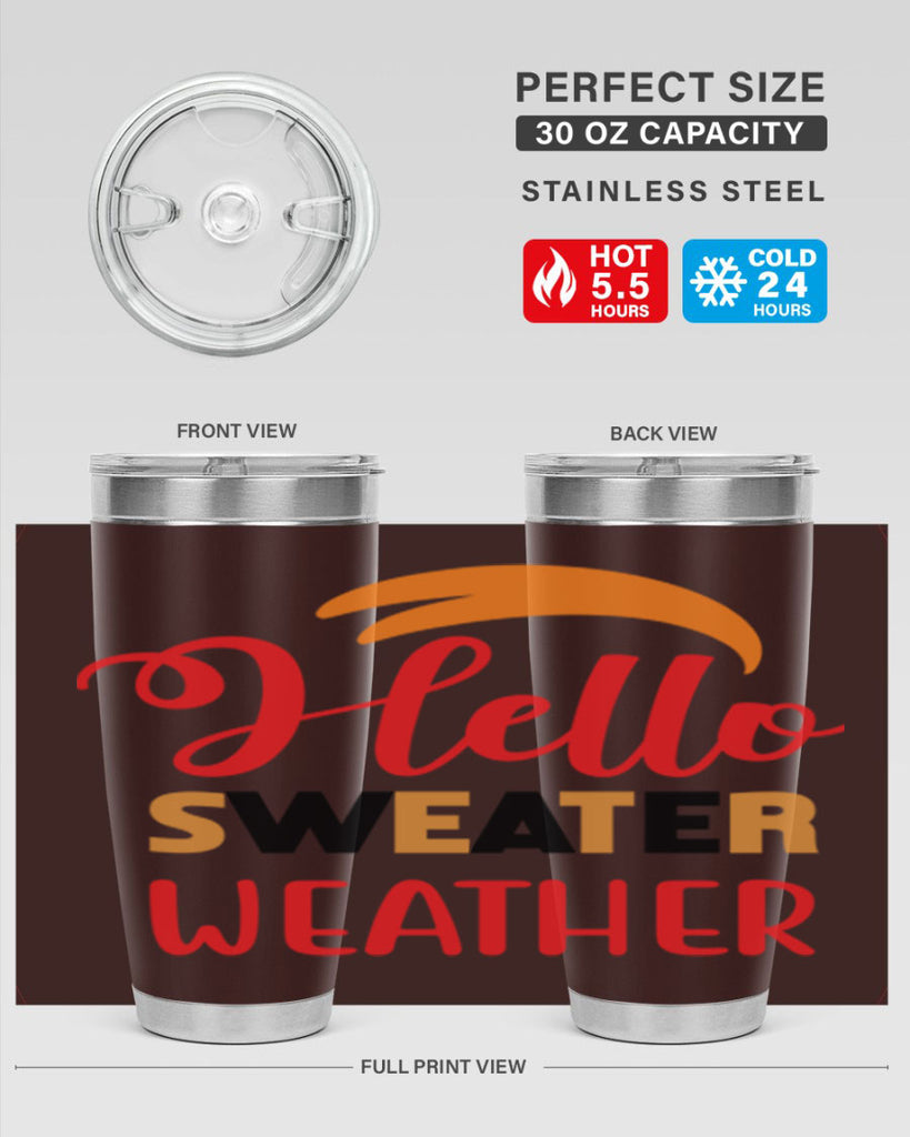 HelloSweaterWeather 301#- fall- Tumbler