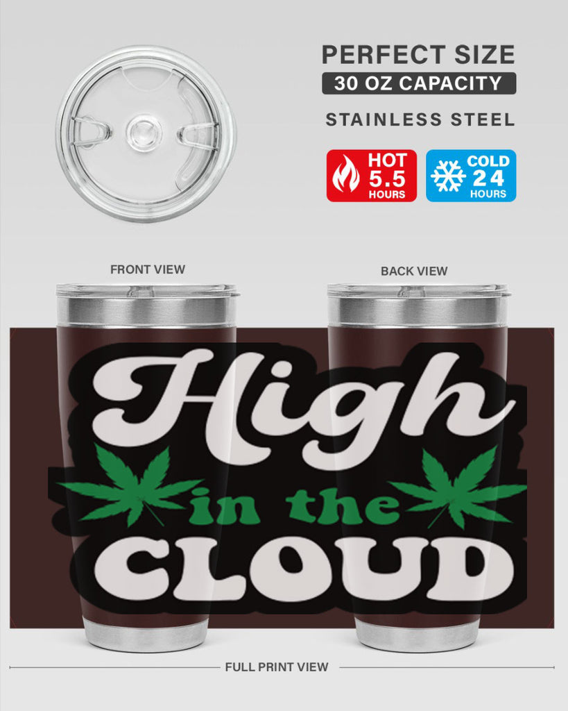 High in the cloud 113#- marijuana- Tumbler