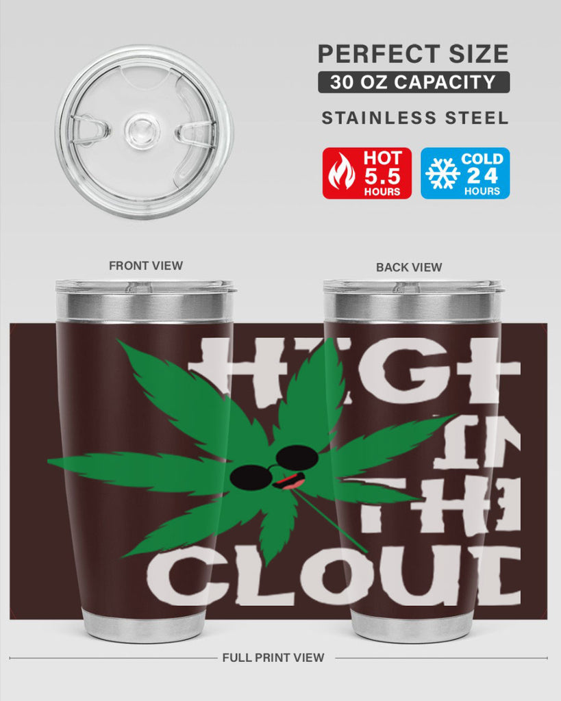 High in the cloud 114#- marijuana- Tumbler