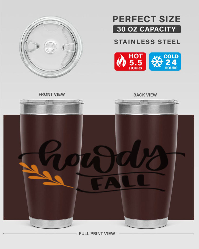 Howdy Fall 496#- fall- Tumbler
