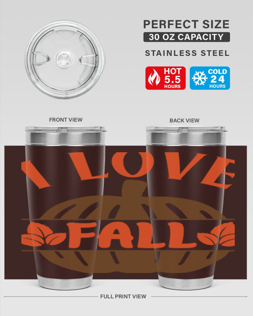 I Love Fall 337#- fall- Tumbler
