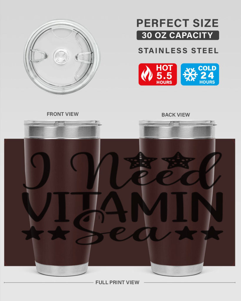I Need Vitamin Sea 232#- mermaid- Tumbler