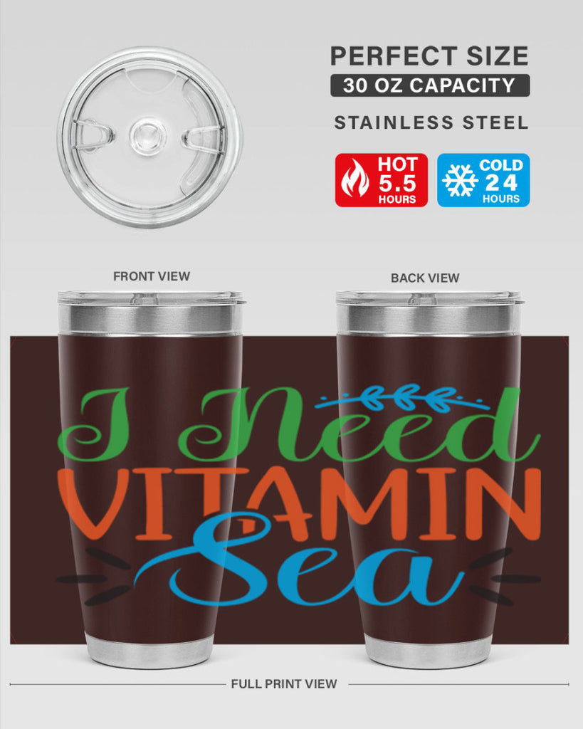 I Need Vitamin Sea 233#- mermaid- Tumbler