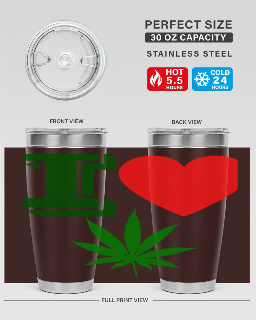 I love Cannabis 127#- marijuana- Tumbler