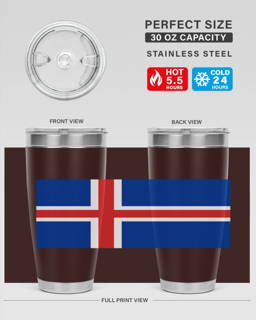 Iceland 122#- world flags- Tumbler