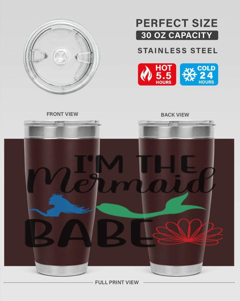 Im the Mermaid Babe 264#- mermaid- Tumbler