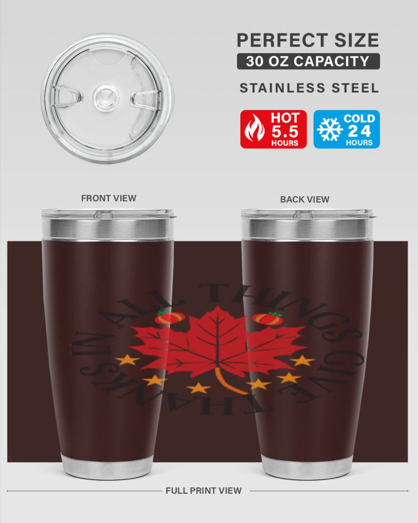 Inallthingsgivethanks 353#- fall- Tumbler