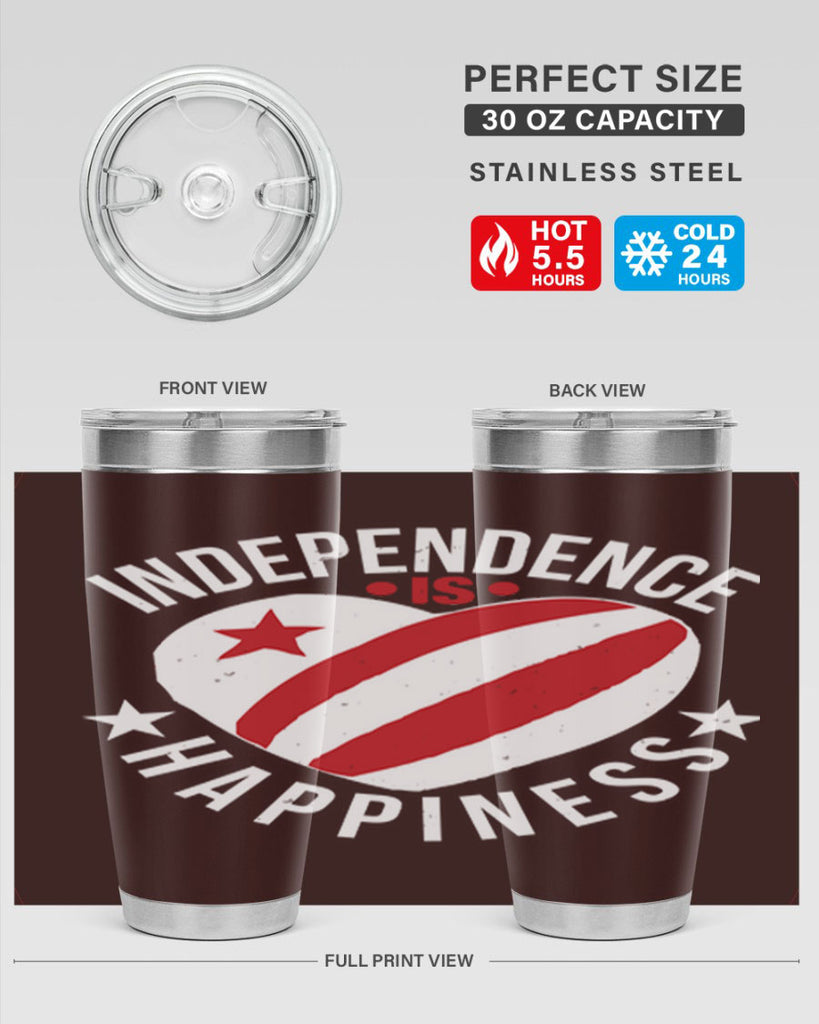 Independence is Happyness Style 25#- Fourt Of July- Tumbler