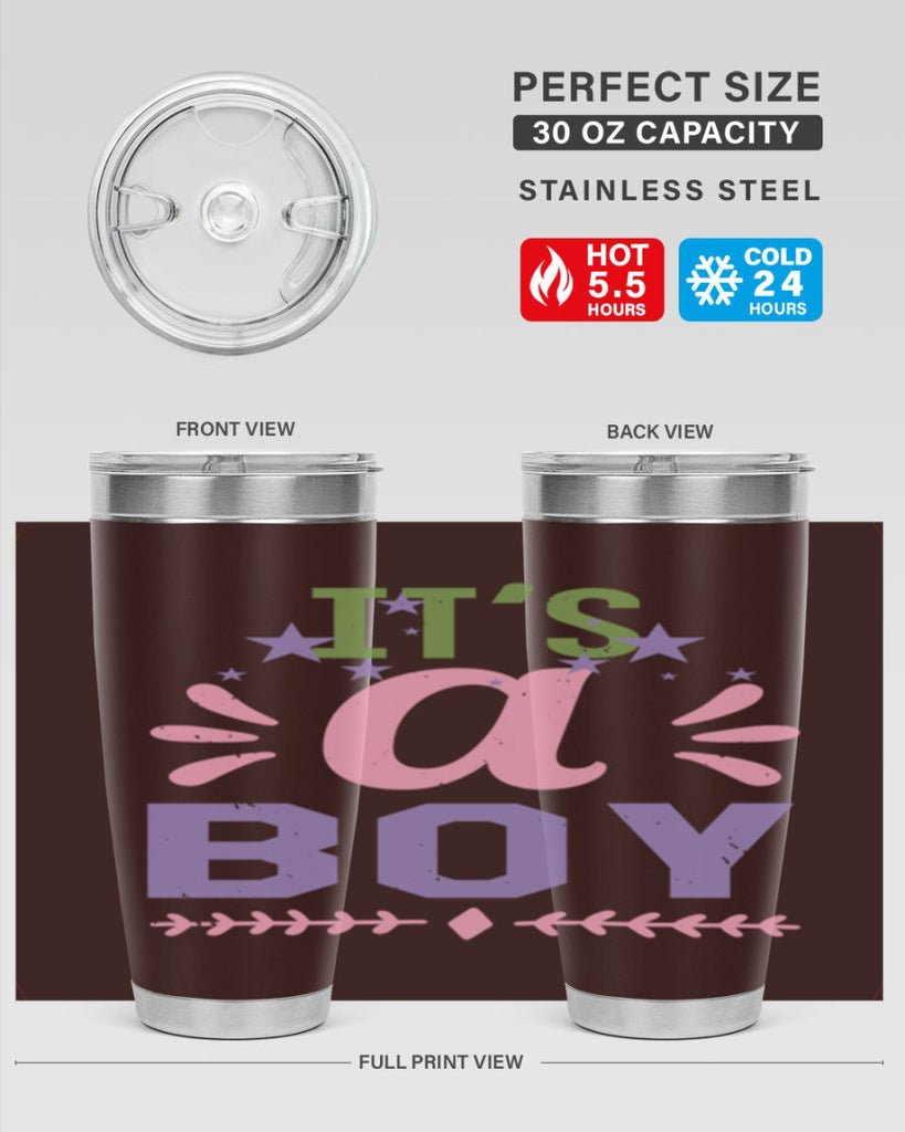 Its a boy Style 33#- baby shower- tumbler