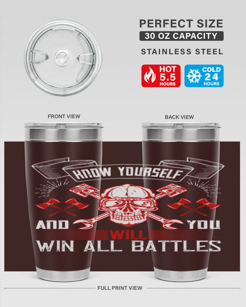 Know yourself and you will win all battles Style 25#- coaching- tumbler