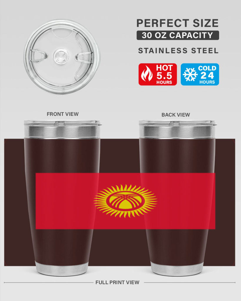 Kyrgyzstan 106#- world flags- Tumbler