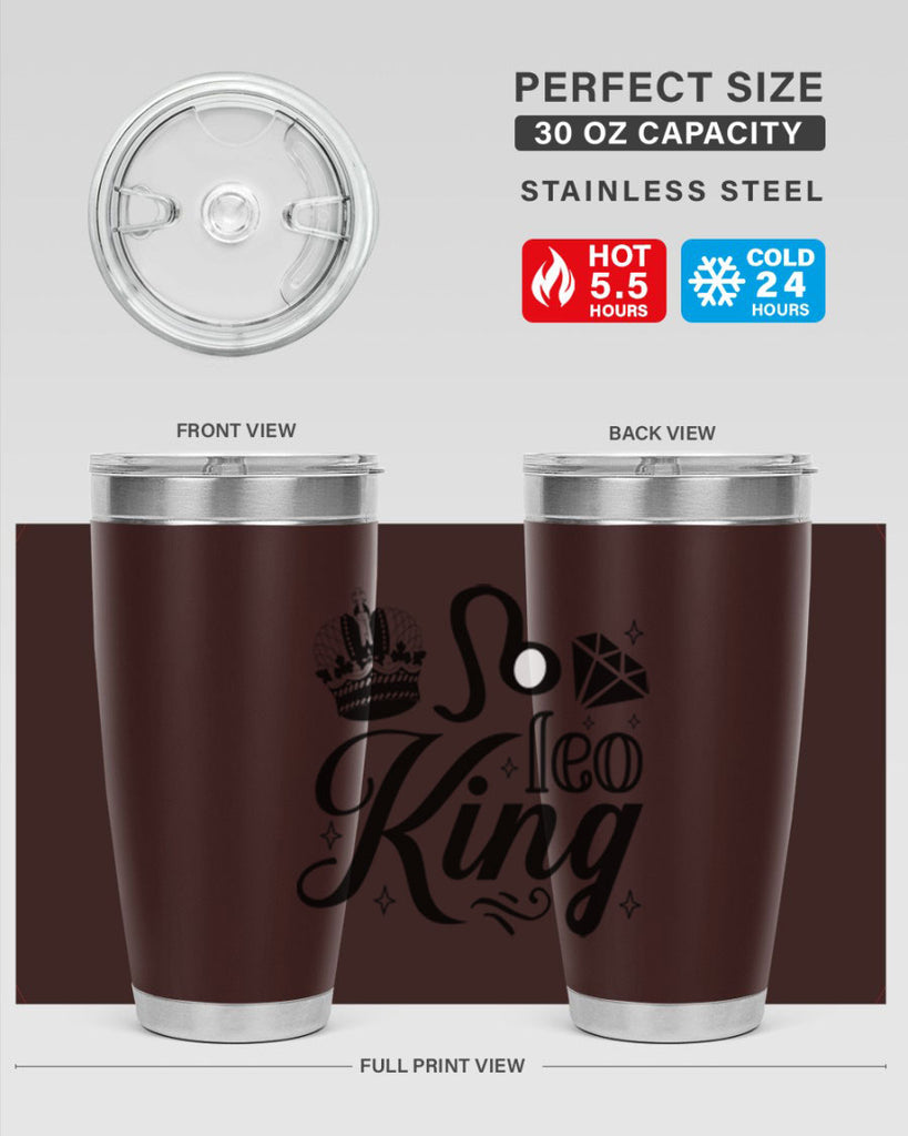 Leo king 290#- zodiac- Tumbler