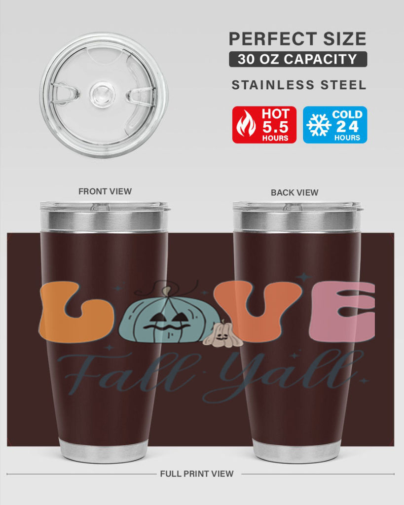 Love Fall Yall 413#- fall- Tumbler