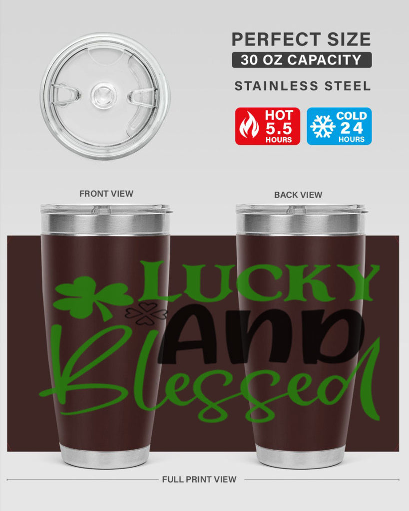 Lucky And Blessed Style 151#- St Patricks Day- Tumbler