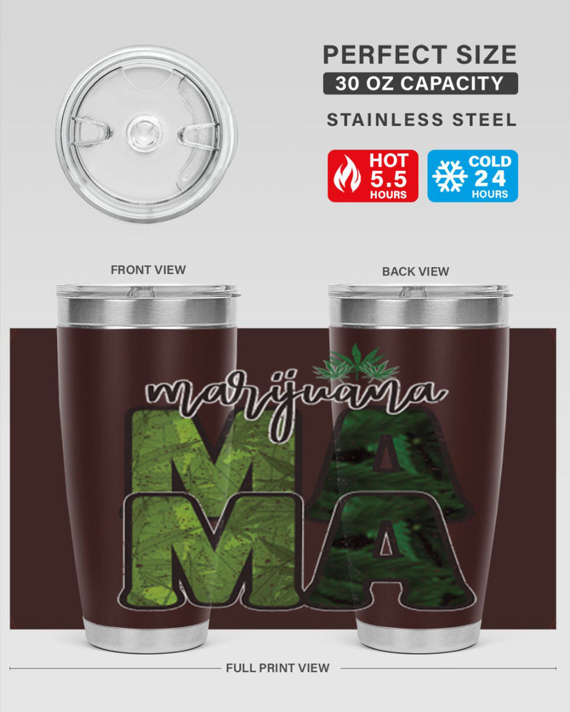 Marijuana Mama Sublimation 205#- marijuana- Tumbler