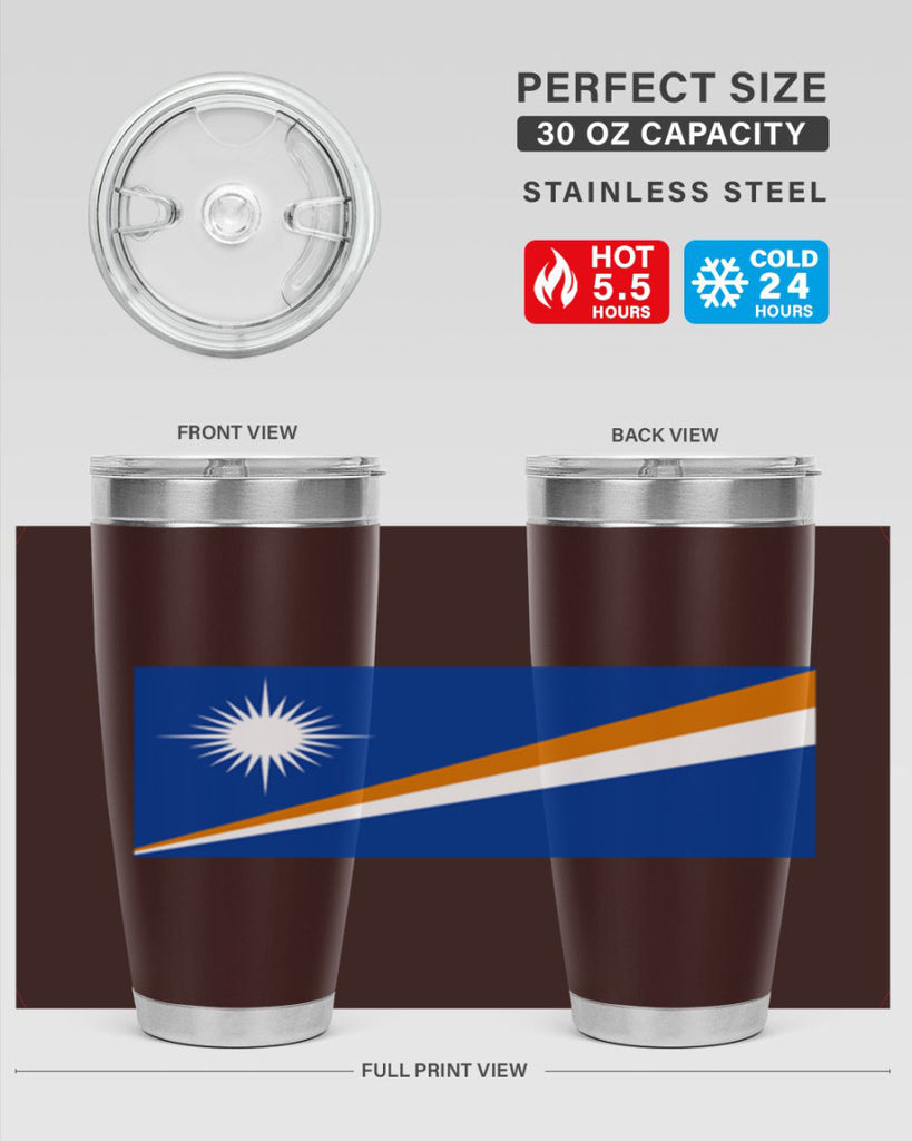 Marshall Islands 90#- world flags- Tumbler