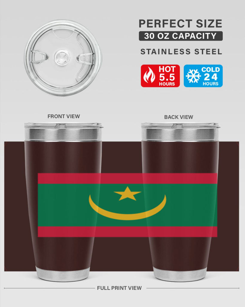 Mauritania 89#- world flags- Tumbler