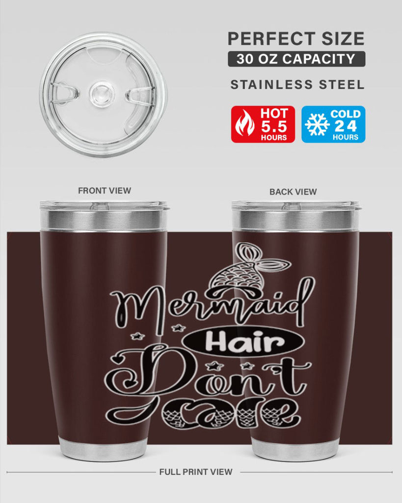 Mermaid Hair Dont Care 407#- mermaid- Tumbler