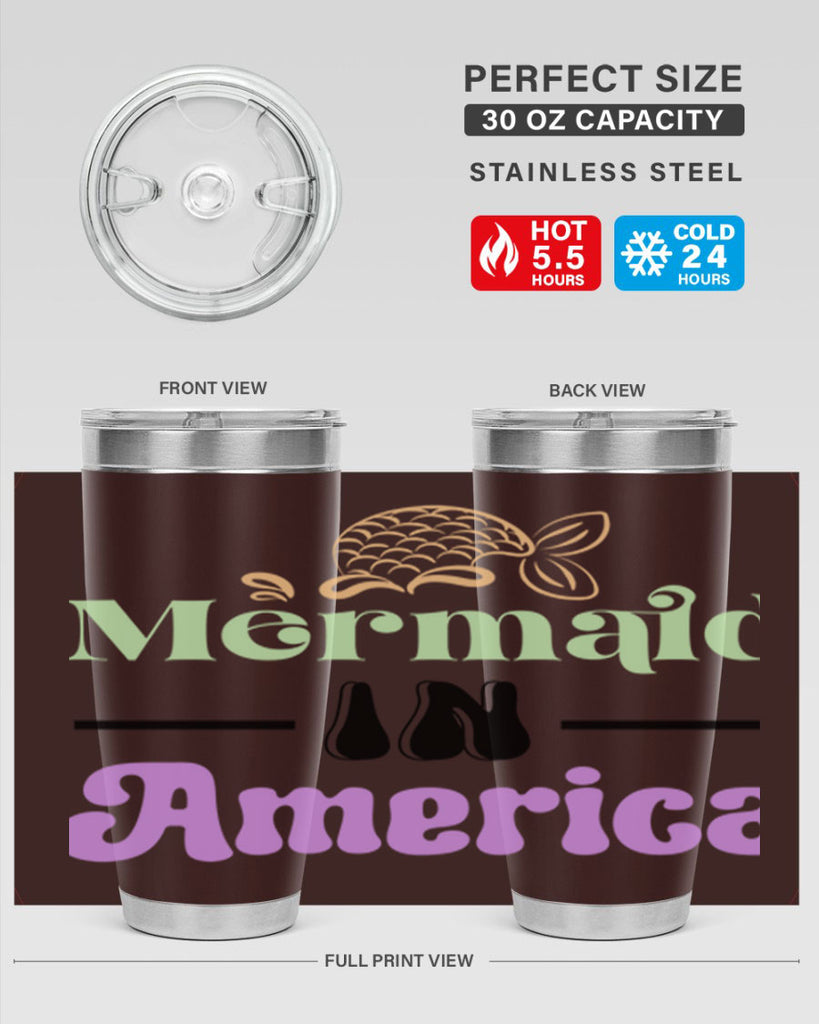 Mermaid In America 420#- mermaid- Tumbler
