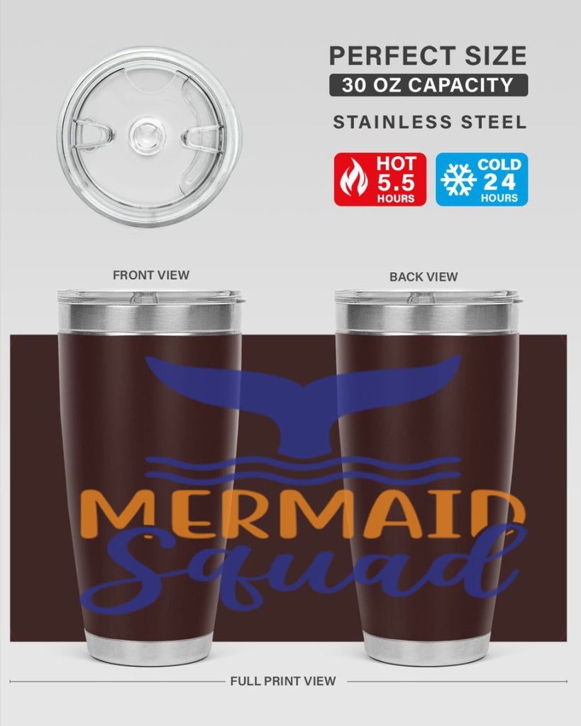 Mermaid Squad 379#- mermaid- Tumbler